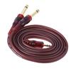 1.5m 5ft Stereo Audio Cable Cord Wire 3.5mm 1 8 Male To Dual 6.35mm 1 4 TS Male Plug for Computer Mixer Mixing