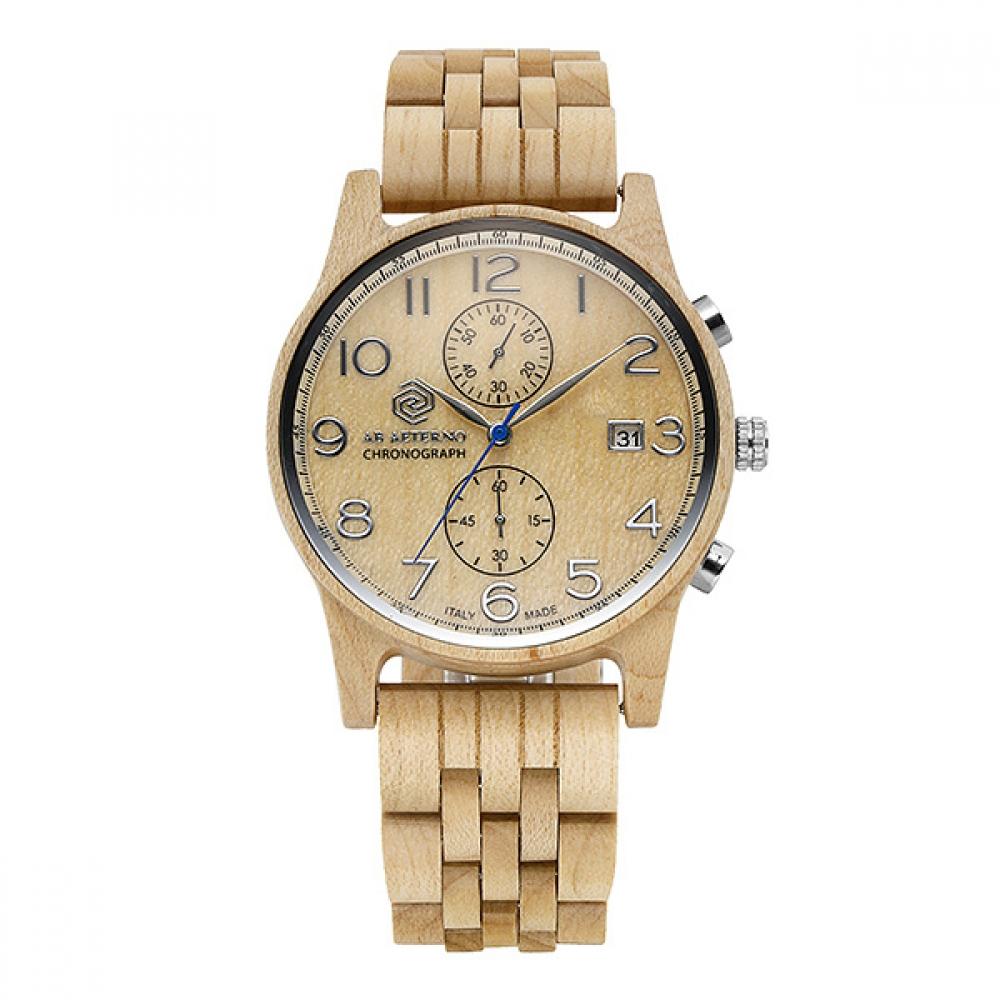 Официально импортированные оригинальные мужские деревянные часы Eterno Chrono Acer Chrono
