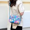 Casual Retro Nylon Shoulder Bag Multi Layered Floral Print Mother Handbag Women's Fashion Vintage Flower Crossbody Bags