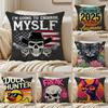 Retro Street Trend Prints Cushion Cover Pillowcase Antidustmite living Room Sofa Decor Cushion Room