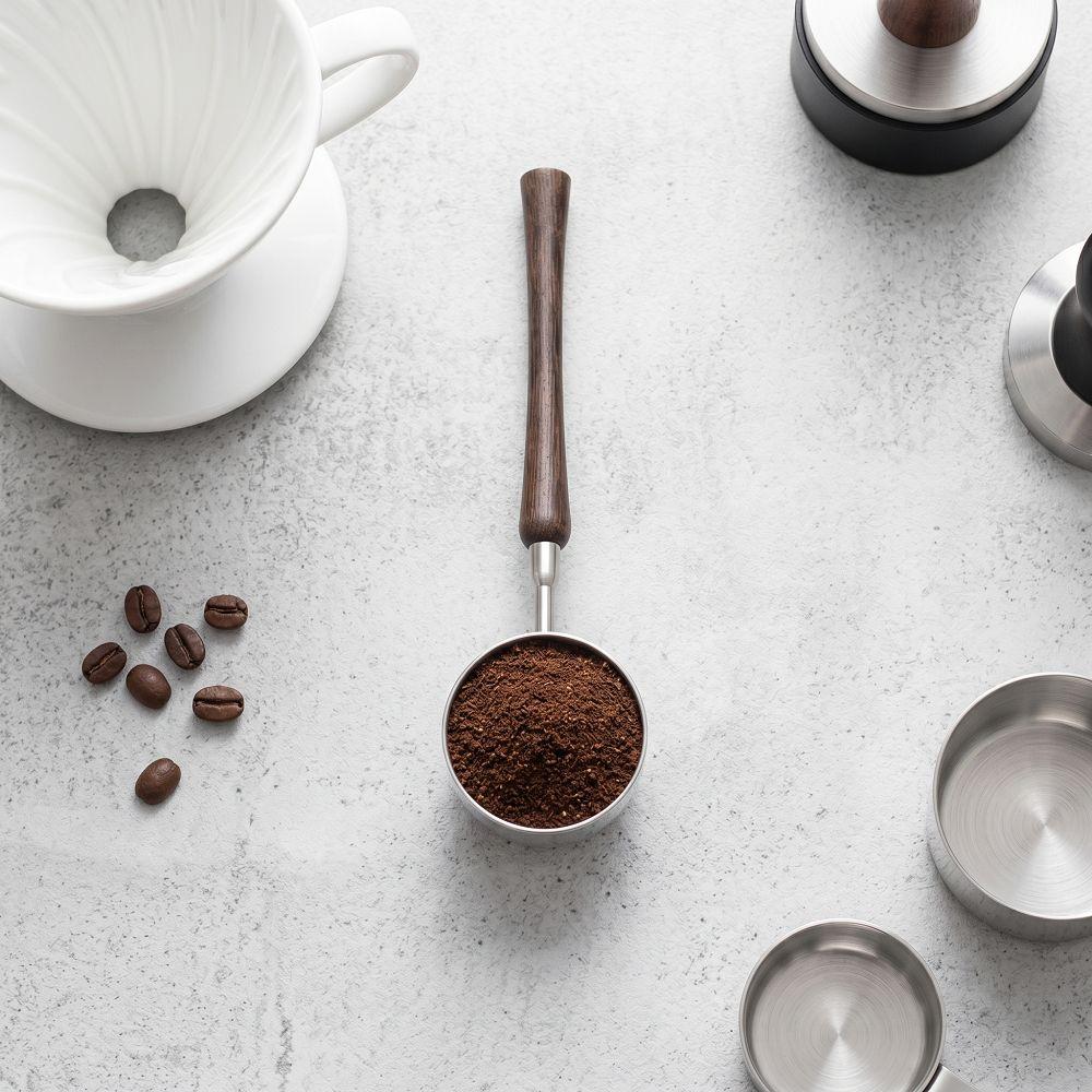 Wood Handle Coffee Measuring Spoon 30ML Coffee Sugar Scoop Kitchen Tools