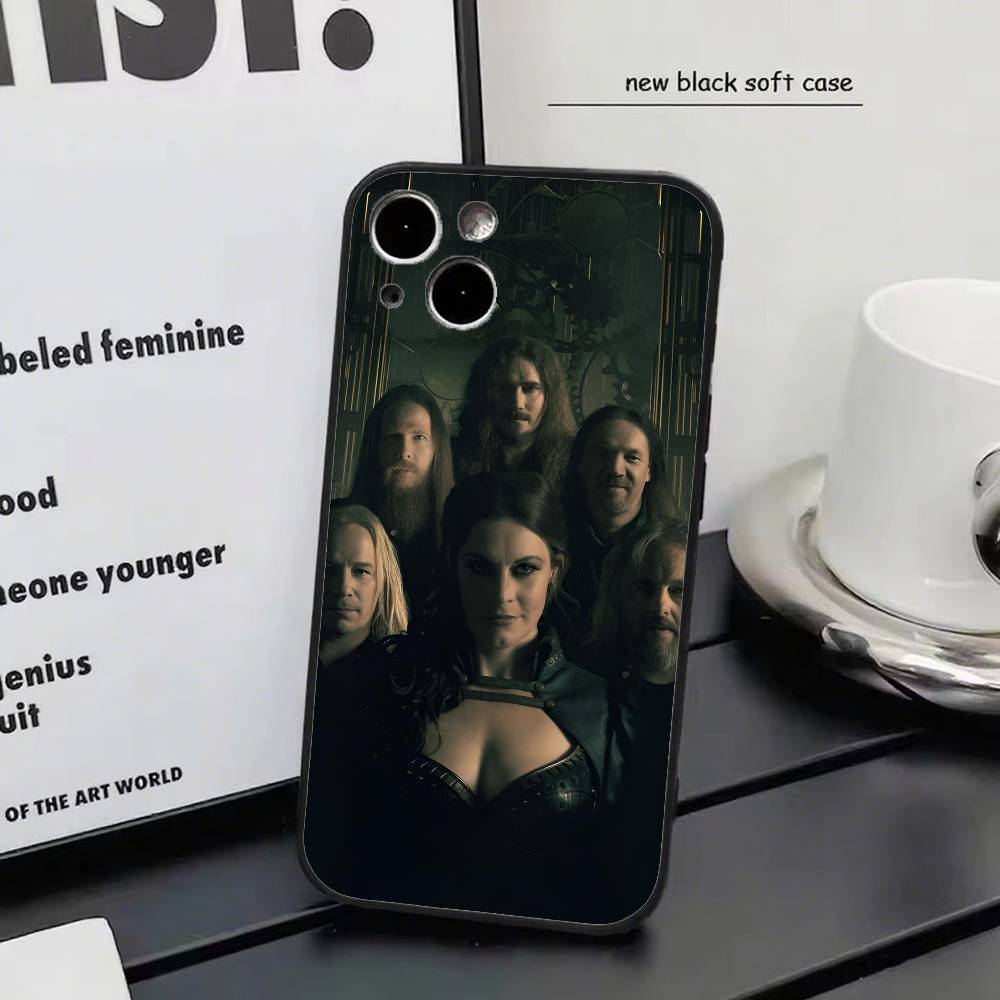 Band n-Nightwish-h For iPhone 17 air 16 15 14 13 12 11 Pro Black Soft Cover Phone Case
