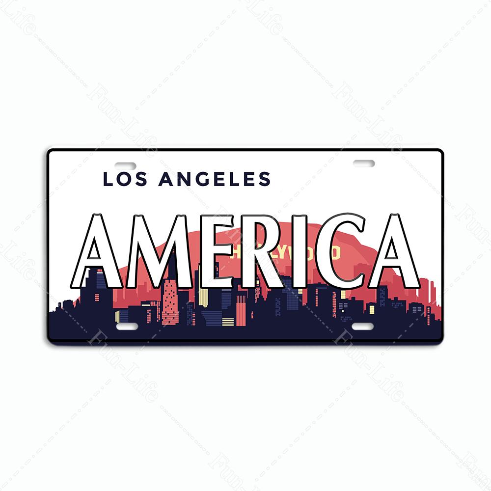 Винтажный плакат с номером автомобиля Испании/СИДНЕЯ Популярный город Бразилия Национальный флаг Ретро жестяные знаки Наклейки для домашнего декора