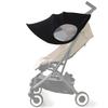 Stroller Type Easy for Aftermarket Fits Includes Folds Easy Heat Heatstroke UV Breathable Cools Black Sunshade, B, Installation, Sunshade, A-Type
