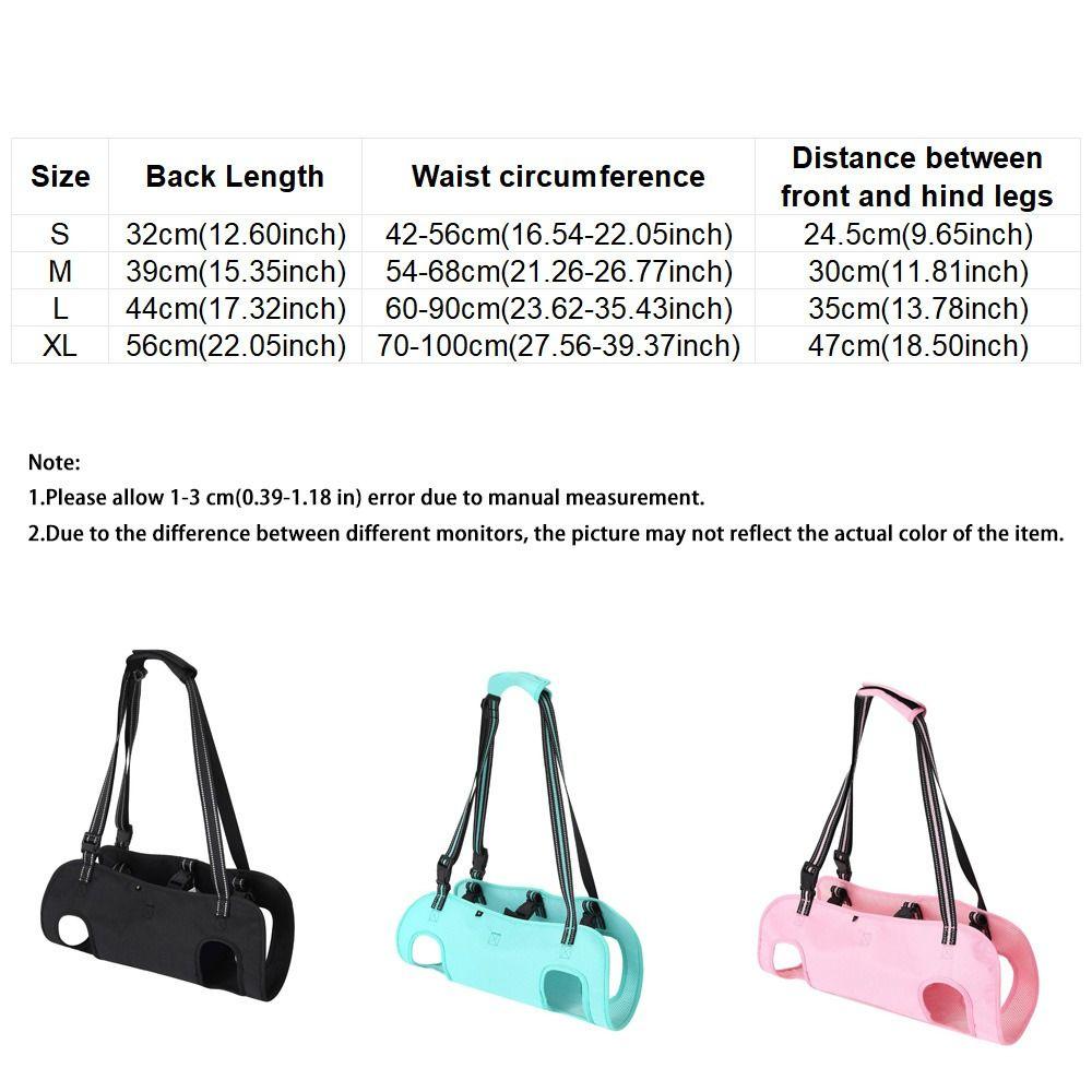 Thickened Grip Dog Lift Harness Adjustable Pet Auxiliary Vest Dog Assistance Strap Disability Aid
