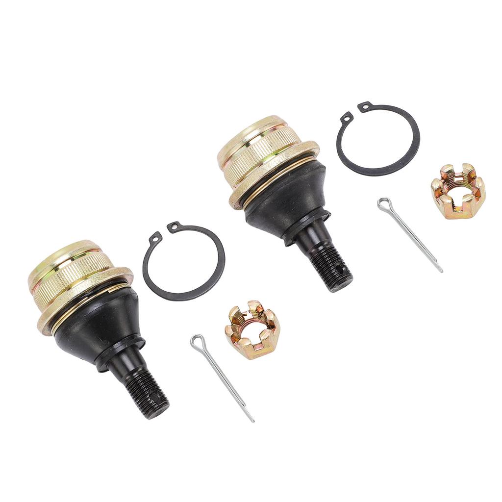 2 шт. Нижние шаровые опоры 59266 1080 Комплект шаровых опор из легированной стали и резины со шлицевыми гайками и шплинтами Замена для KAF400