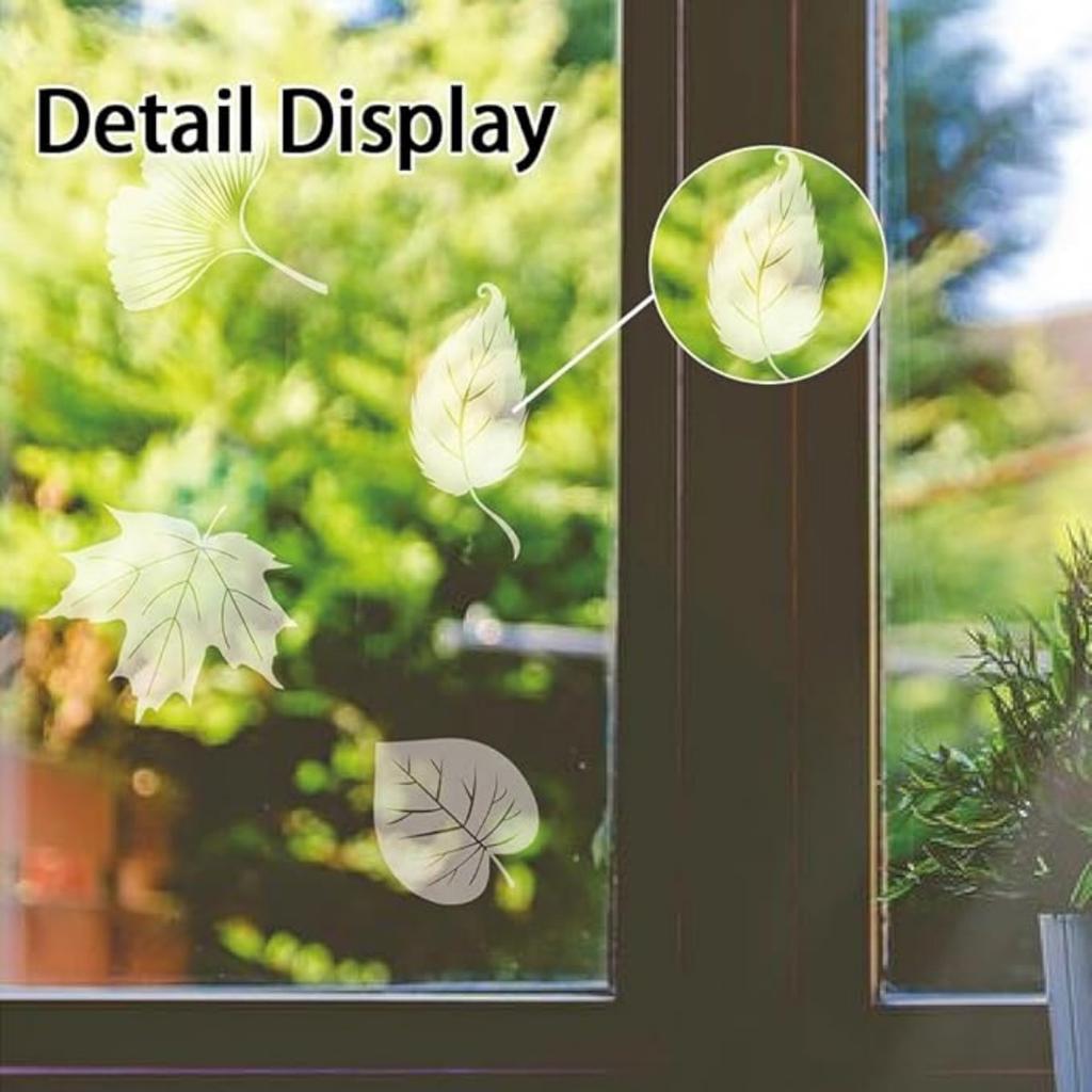 Оконные накладки Leaf Design: Экологичная защита от столкновений с птицами с помощью статического прилипания