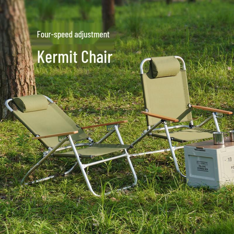 Outdoor Folding Reclining Camping Chair