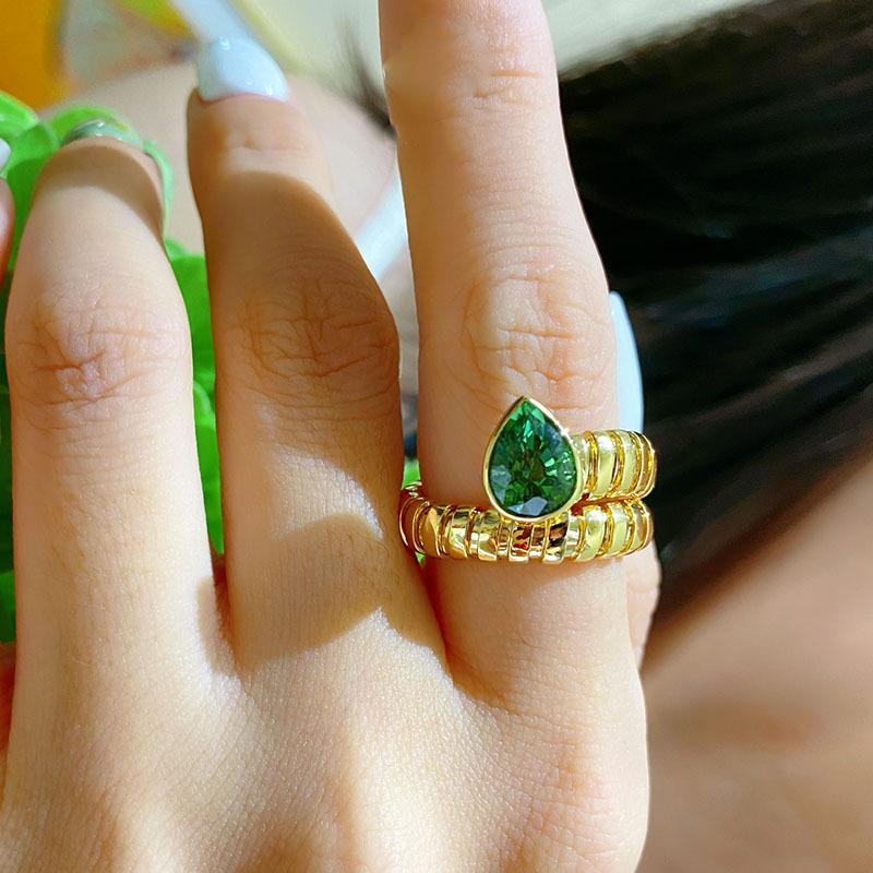 Sace Gems Классическое кольцо из медного сплава с цирконом, женские ювелирные изделия, свадебный подарок для вечеринки