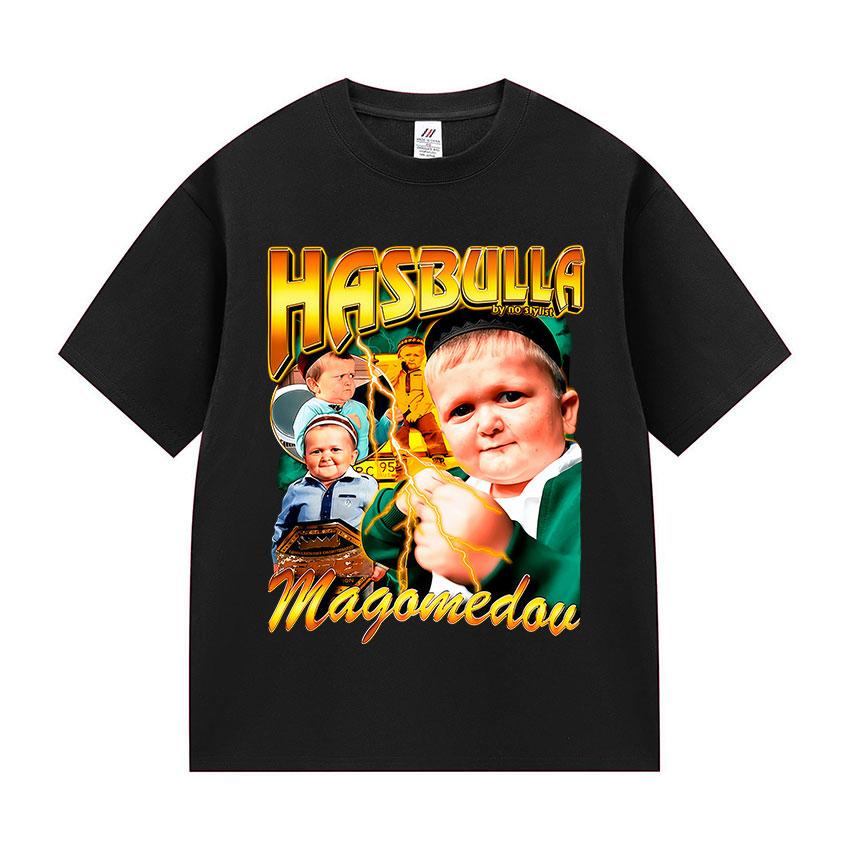 Vintage Classic Hasbulla Magomedov Graphic T Shirt Women Khabib Blogge Fighting Oversized Cotton T-shirts Summer Fashion T-shirt