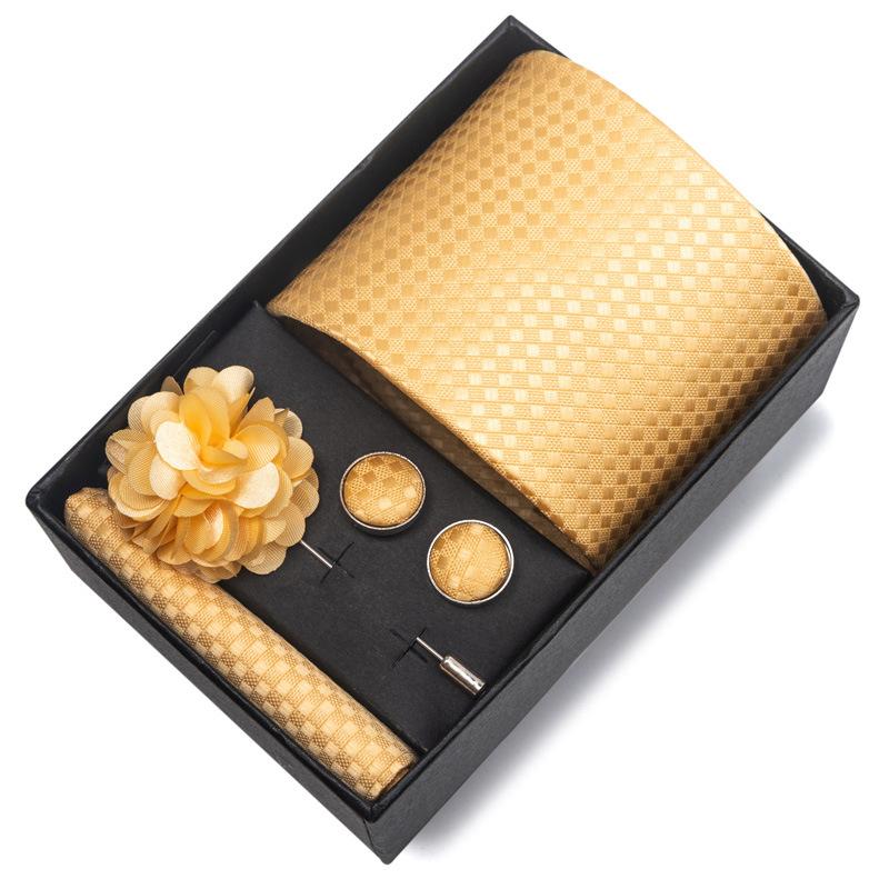 Свадебный галстук для жениха, праздничный бордовый галстук, мужской костюм, запонки, корсаж, аксессуары, комплект