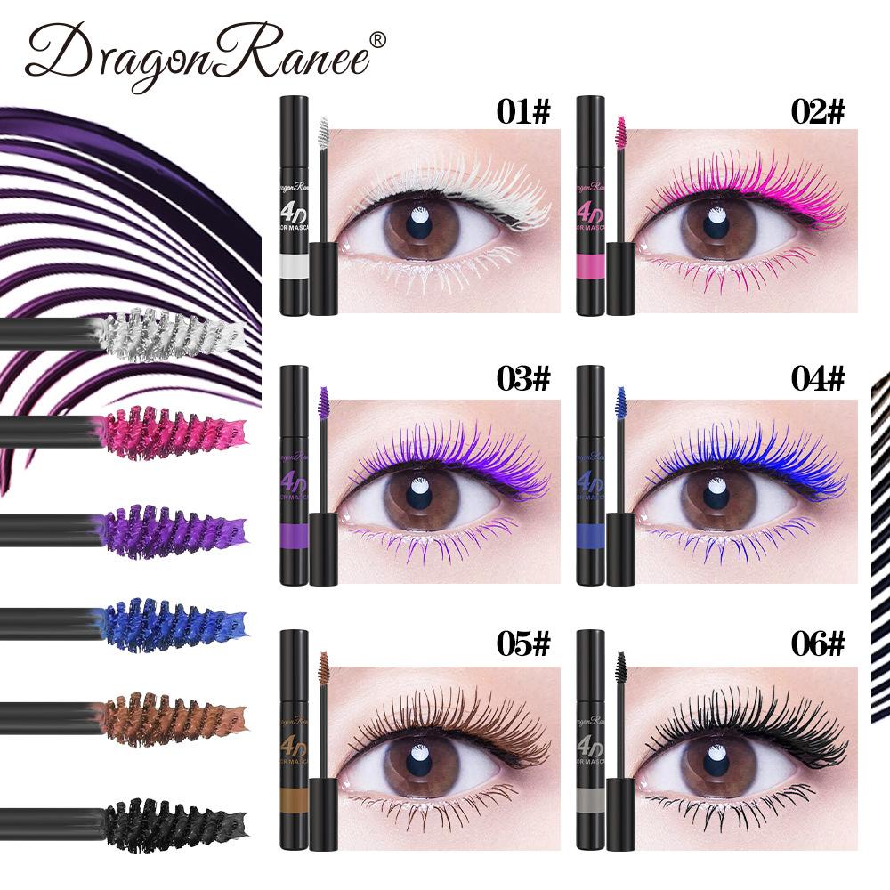 5D Colorful Volume Mascara Lasting Styling Blue Purple Curling Lengthen Waterproof Quick Dry Eye Makeup Eyelash Silk Extension
