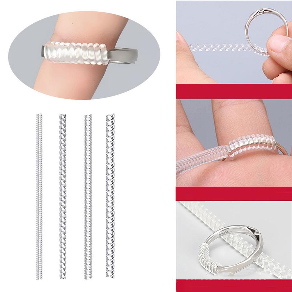 4 шт. регулятор размера кольца для свободных колец невидимый силиконовый регулятор размера кольца