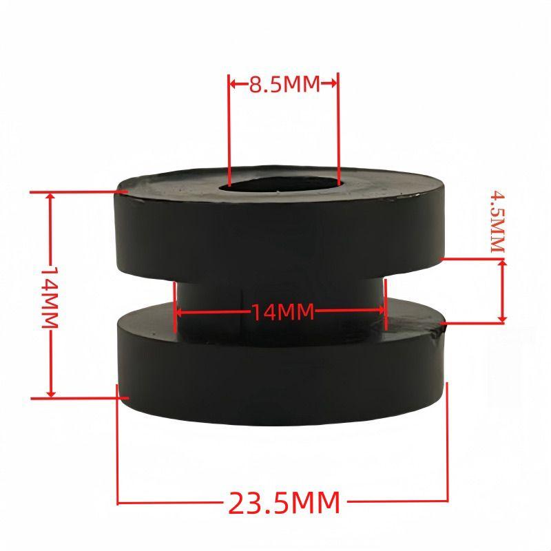 10pcs/set 4.5mm Motorcycle Rubber Grommets Bolt Assortment Kits Fairing Bolts Pressure Relief Cushion Buffer Washer Shock