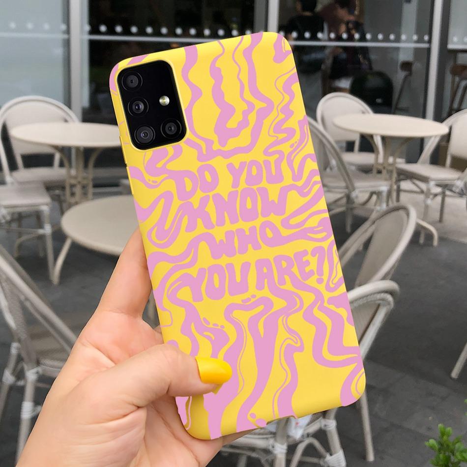Милый Мультяшный Чехол Для Телефона Samsung Galaxy M51 M31 Конфетный Цвет Мягкий Силиконовый Задний Чехол Для Samsung M51 SM-M515F M31 Prime M315F