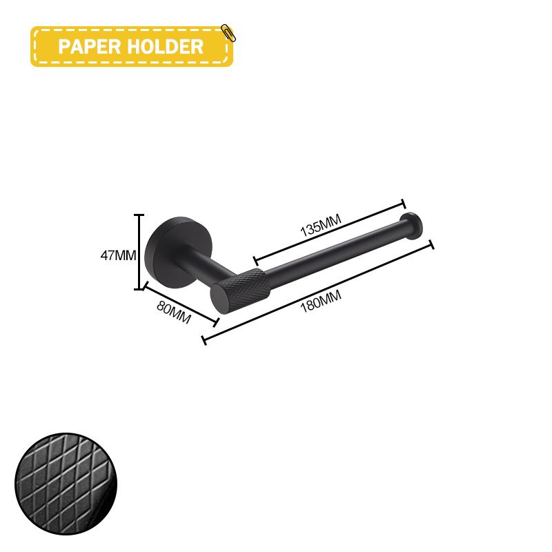 Матово-черный настенный держатель для полотенец из нержавеющей стали, крючок для халата, держатель для бумаги, держатель для туалетной щетки, аксессуары для ванной комнаты