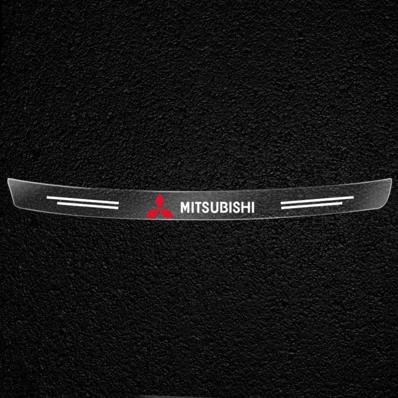 Защитная накладка на порог автомобиля Прозрачная Декоративная Наклейка-значок Для Mitsubishi Asx Lancer Outlander Pajero Ralliart Автоаксессуары