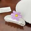 Stylish Acrylic Flower Hair Clips Available In Multiple Colors For Elegant Women's Hairstyles