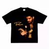 Drake Роскошная Графическая Футболка Плотный Хлопок Хип-Хоп Элегантность Унисекс Свободная Круглый Вырез Уличная Одежда Летние Повседневные Футболки