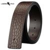 Men's Leather Belt Without Head, Smooth Buckle, Perforated Headless Belt, Leather Without Buckle, Men's Genuine Cowhide Buckleless Belt