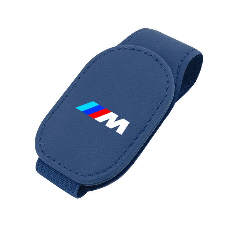 BBJK3 Для BMW M X1 X2 X3 X5 X6 E46 E39 E90 E36 E60 E34 E30 F30 Магнитный кожаный зажим-держатель для очков Универсальный автомобильный держатель для солнцезащитных очков