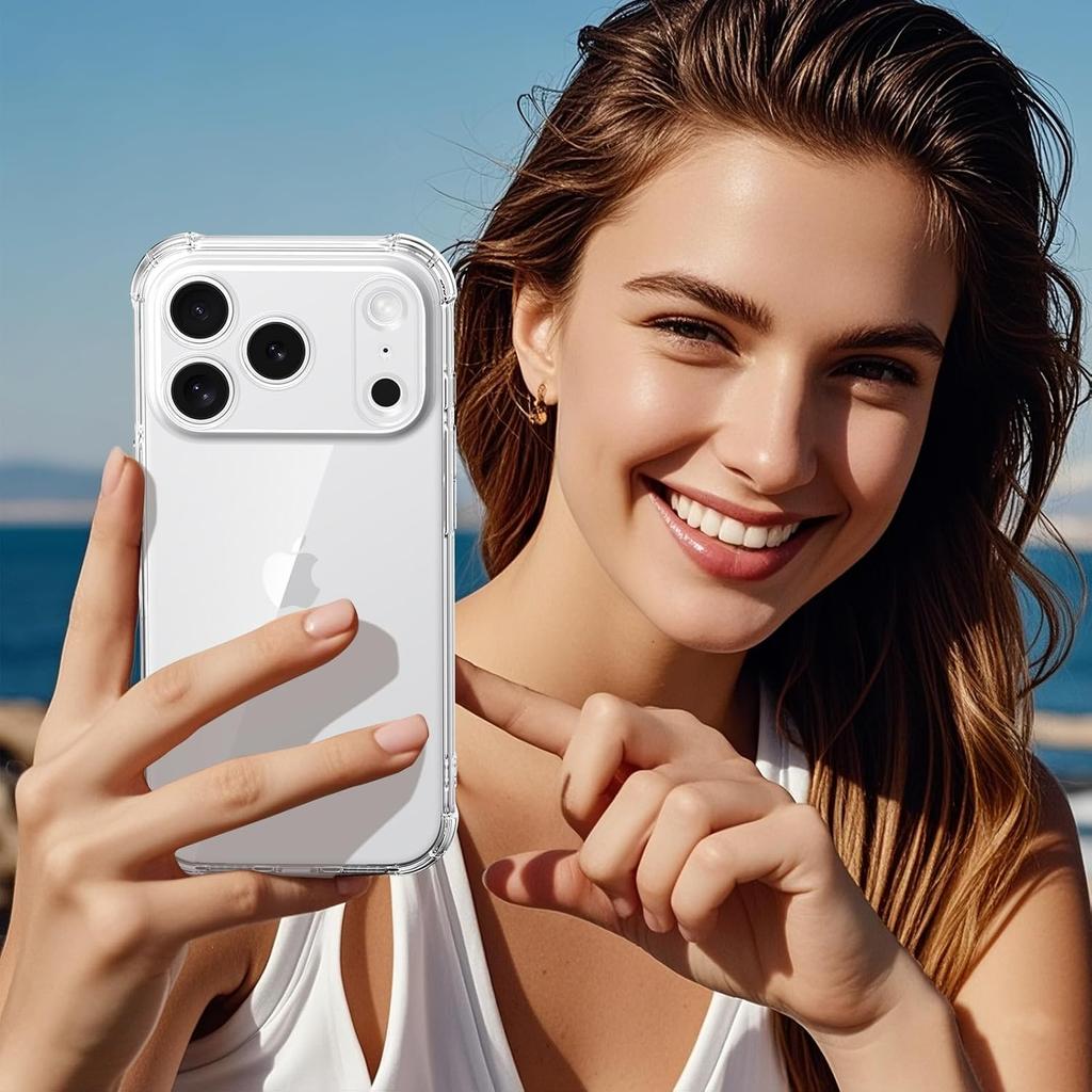 Противоударный прозрачный чехол с усиленными углами для iPhone 17 Pro Max Air 16E 16 E Plus 15 14 13 Mini 12 11 X S XS XR SE 2022 2020 7 8 6 6S 17Pro Аксессуары для чехла телефона
