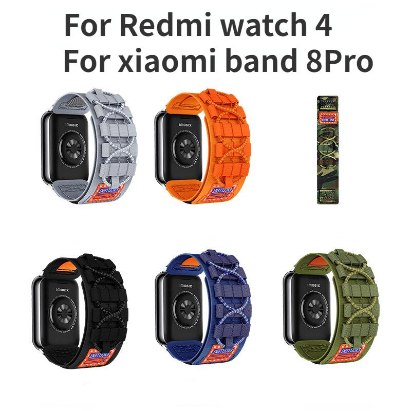 Nylon Loop Strap for Xiaomi Mi 8 Pro/Redmi Watch 4 Replacement Wristband Braided Sport Belt Men Women Watchband Quick Release
