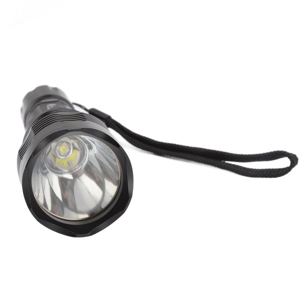 Светодиодный фонарик с белым светом, высокая яркость, дальность 300 м, ручной фонарик для пешего туризма на открытом воздухе