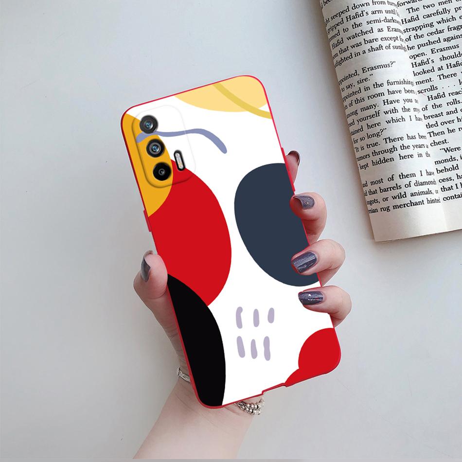 Чехол для Realme GT 5G RMX2202 Силиконовый Мягкий Милый Мультяшный Цветок Чехол для Телефона Для Realme GT 5G Чехол Funda Для RealmeGT 5G Чехол