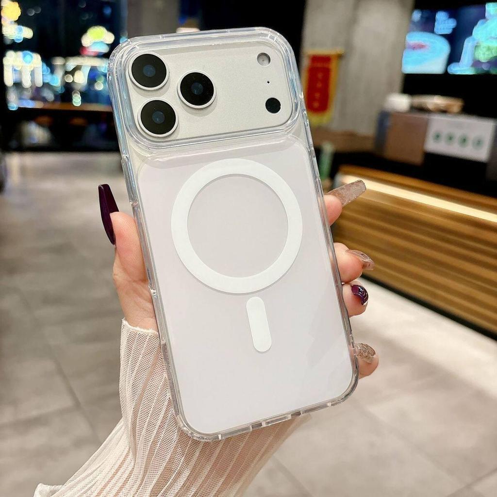 Магнитный прозрачный акриловый чехол для iPhone 13-17 Pro Max - Полное покрытие