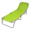 Day and Night - Day and Night Folding Steel Sun Lounger with Apple Green Powder Coating