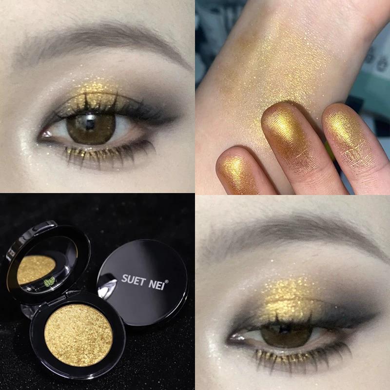 Suetnei Diamond Gold Single Long-Lasting Eye Shadow