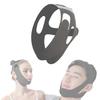 Anti-Snoring Aid, Prevents Mouth Breathing, Prevents Dryness & Reduces Snoring, Odorless, Breathable, Skin-Friendly, Adjustable Size, Unisex (Black)