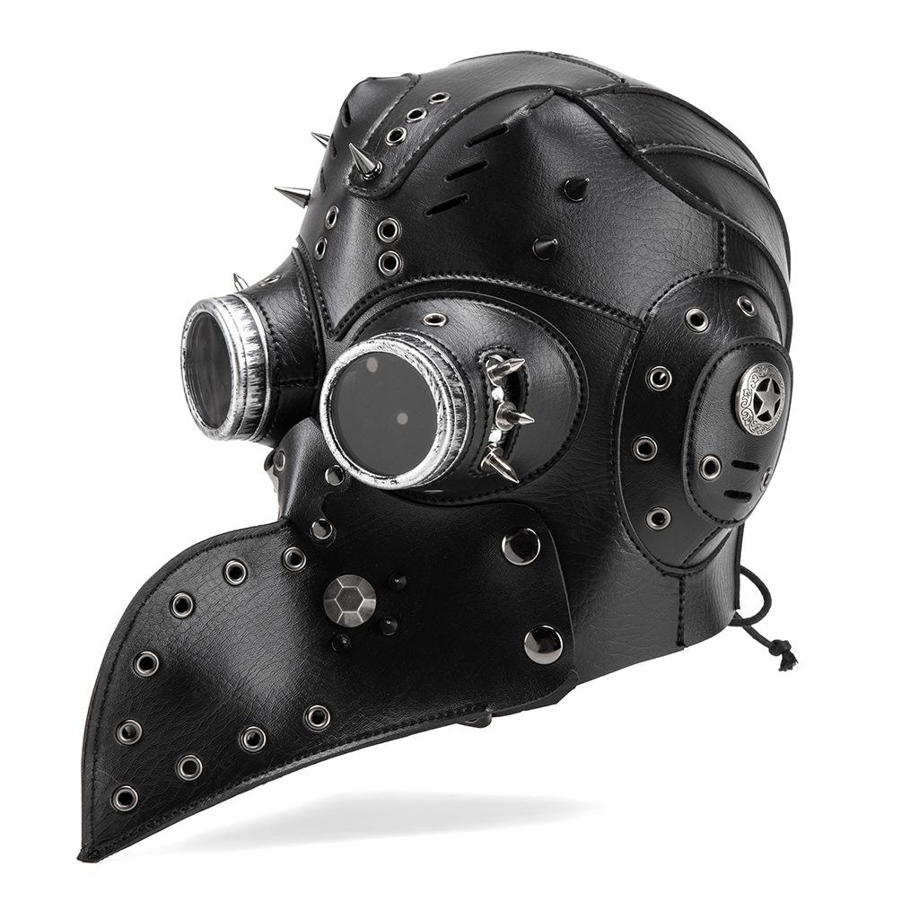 Vintage Steampunk Style Crow Beak Mask Cosplay Party Headgear Halloween Props