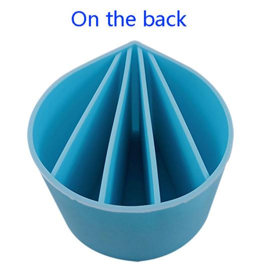 Чашка для смешивания цветов в форме капли воды, синяя мягкая силиконовая чашка для смешивания цветов DIY, УФ-смола, мерная чашка для жидкости