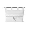 Embroidered Headboard with Removable Cover 45x70 Cm EMILIE White, by Soleil d'Ocre