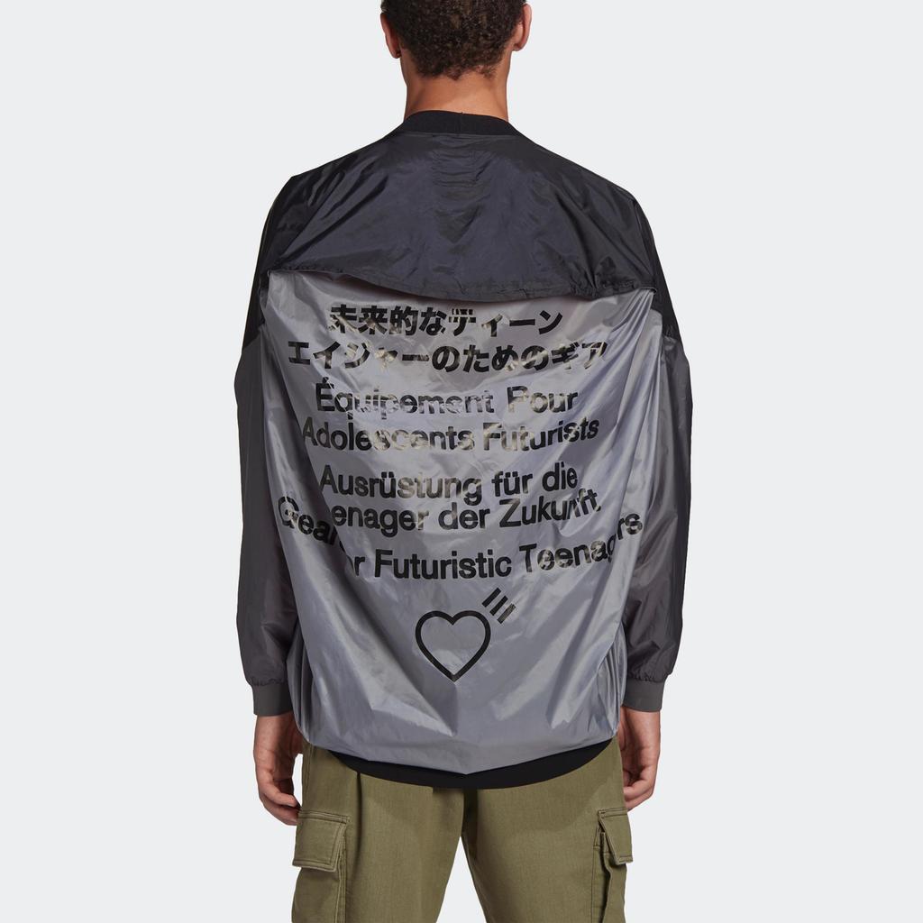 adidas Мужская свободная толстовка с круглым вырезом Originals x HUMAN MADE Черная GM4278