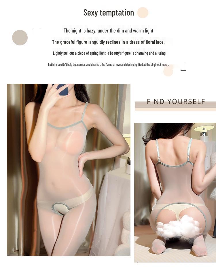 Прозрачное боди без бретелей с открытой промежностью и подвязками - Эротическое парное белье
