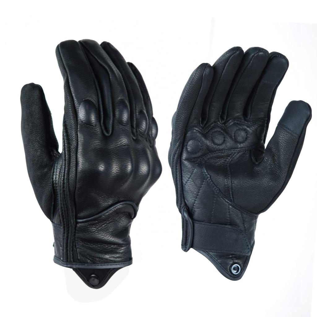 Motorcycle Gloves, Leather, For Spring, Summer and Autumn, Motorcycle Gloves, Made of Leather, Easy