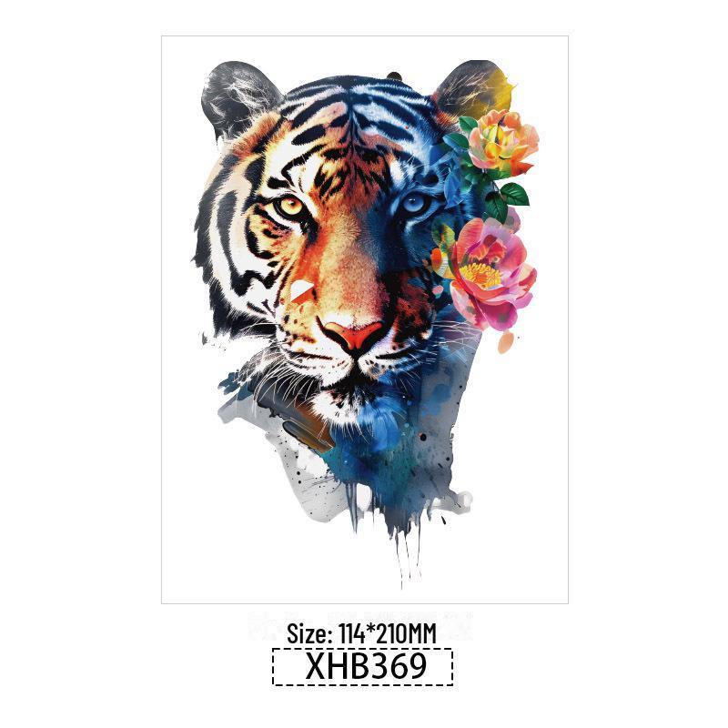 3D реалистичные временные татуировки-наклейки с изображением бабочек, тигров и змей