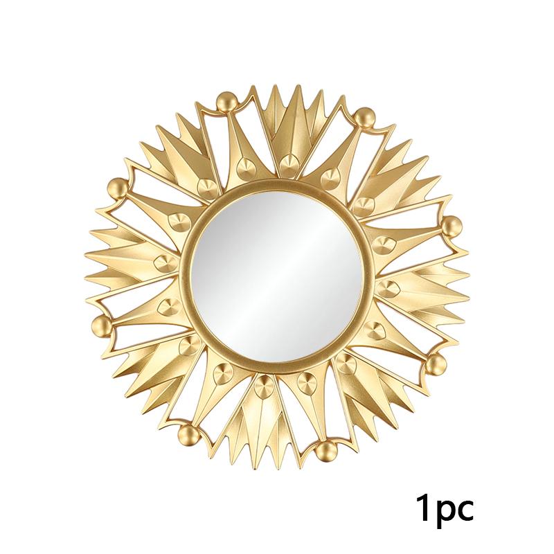 1PC/3PC Nordic Background Living Room Wall Decor Спальня Золотое Подвесное Зеркало Круглое Настенное Зеркало