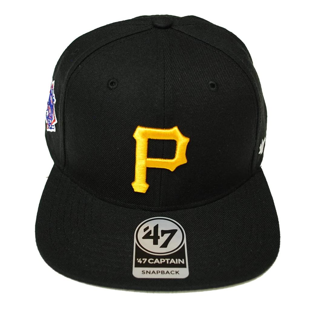 47 Pittsburgh Pirates Sure Shot Captain Кепка-снепбэк черная