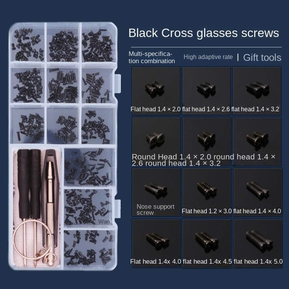 Tool Kit Screwdriver Screws Sets Repair Kit Tool Glasses Repair Screw Nut Eyeglasses Repairing Set