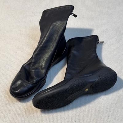 Версия из коровьей кожи~ Кожаные ботинки с круглым носком на толстой подошве в стиле ретро черные короткие ботинки женские осенне-зимние ботинки-пуховики эластичные тонкие ботинки ботинки Мартин