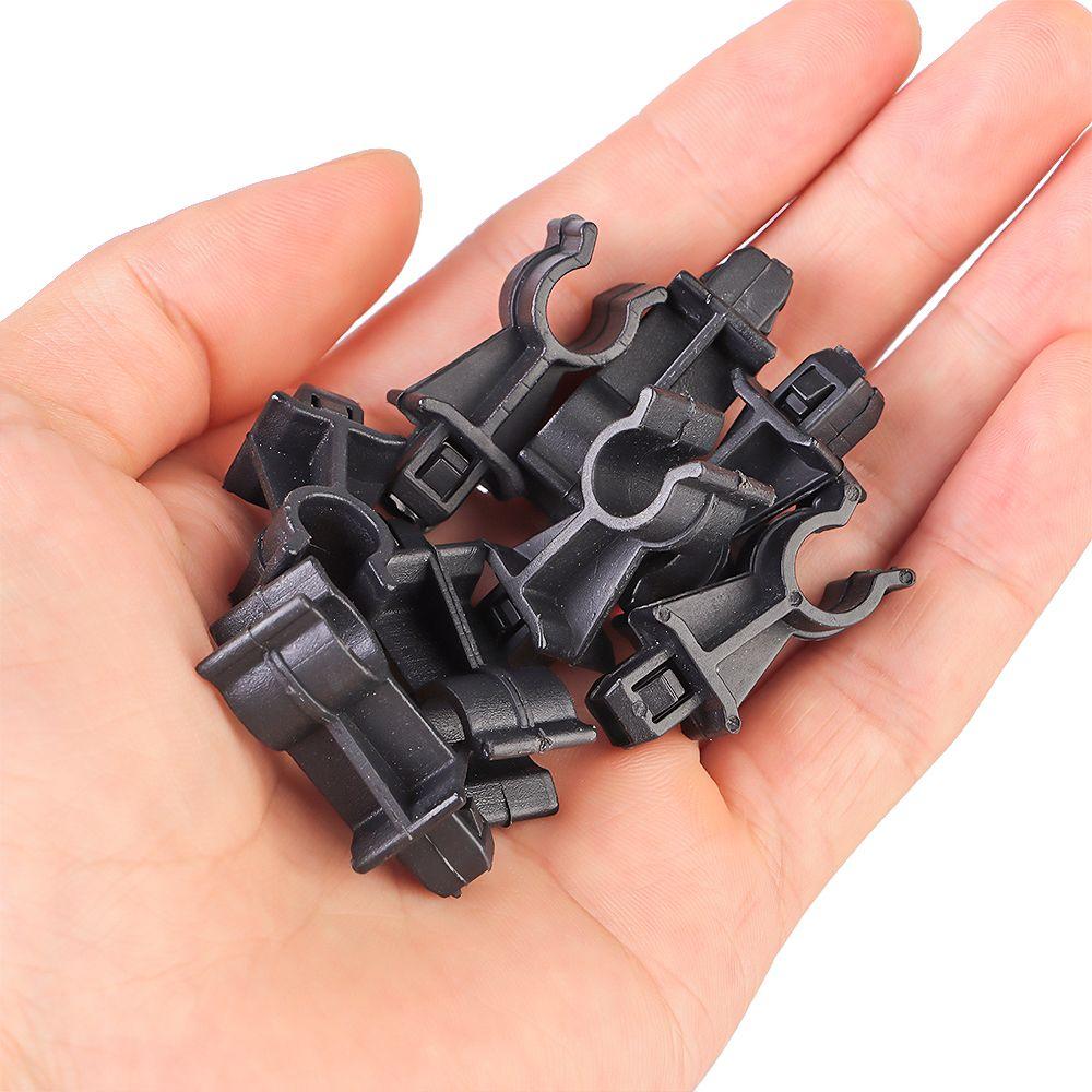 10pcs Durable Holder Replacement Prod Rod Clamp Black Retainer Hood Bonnet Support Clip 65722EB300