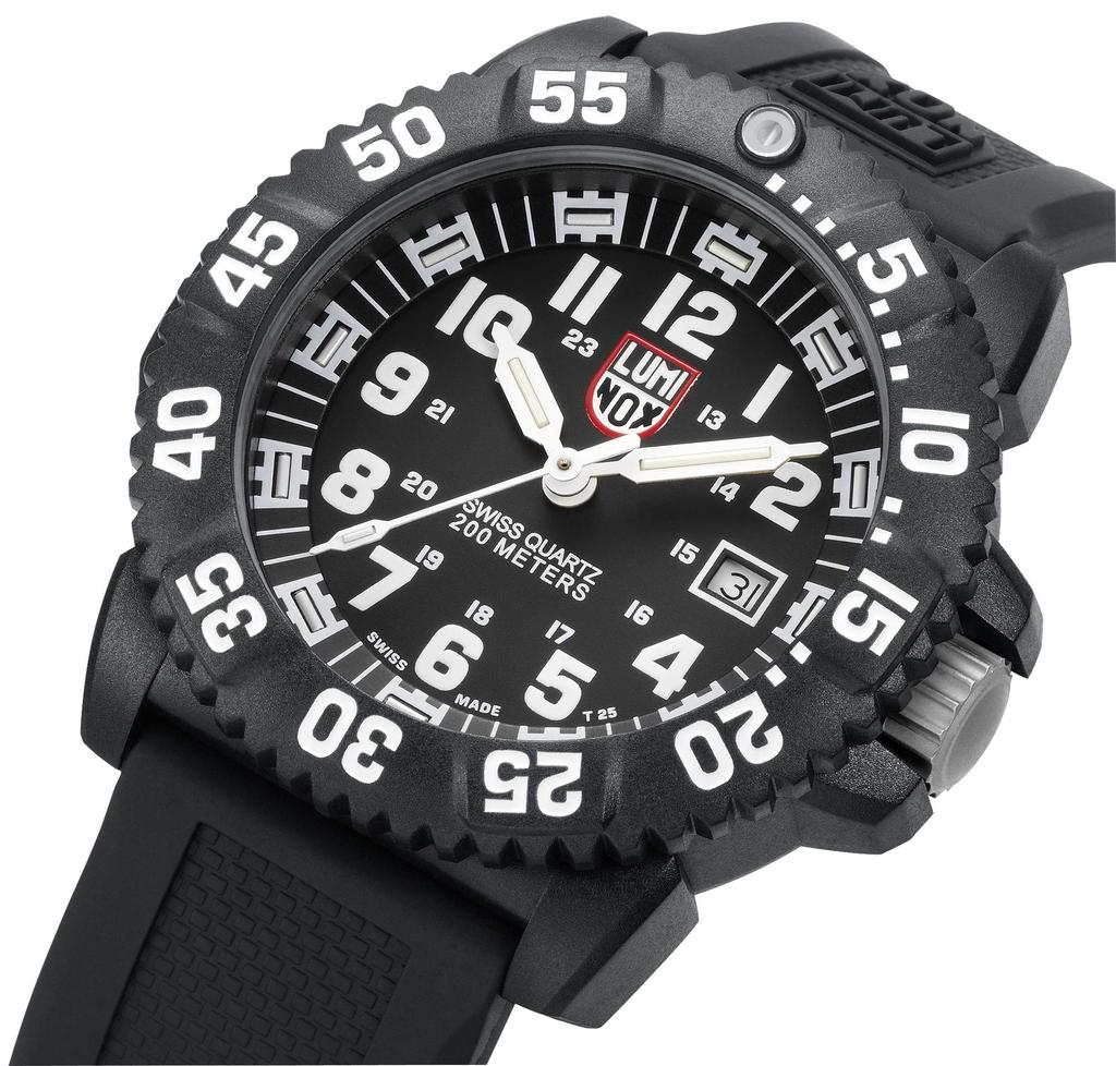 Luminox Часы LUMINOX NAVY SEALs DIVE WATCH 3050 COLORMARK SERIES Черный 3051 / Мужские (Морские котики) (белый) [Элемент]