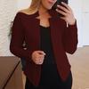 Women Blazer Long Sleeves Thick Lightweight Women Open Front Blazer Coat Female Clothing