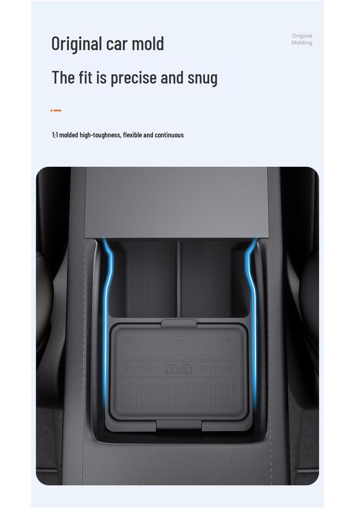 Center Console Armrest Storage Tray for Tesla Model Y (Refresh)