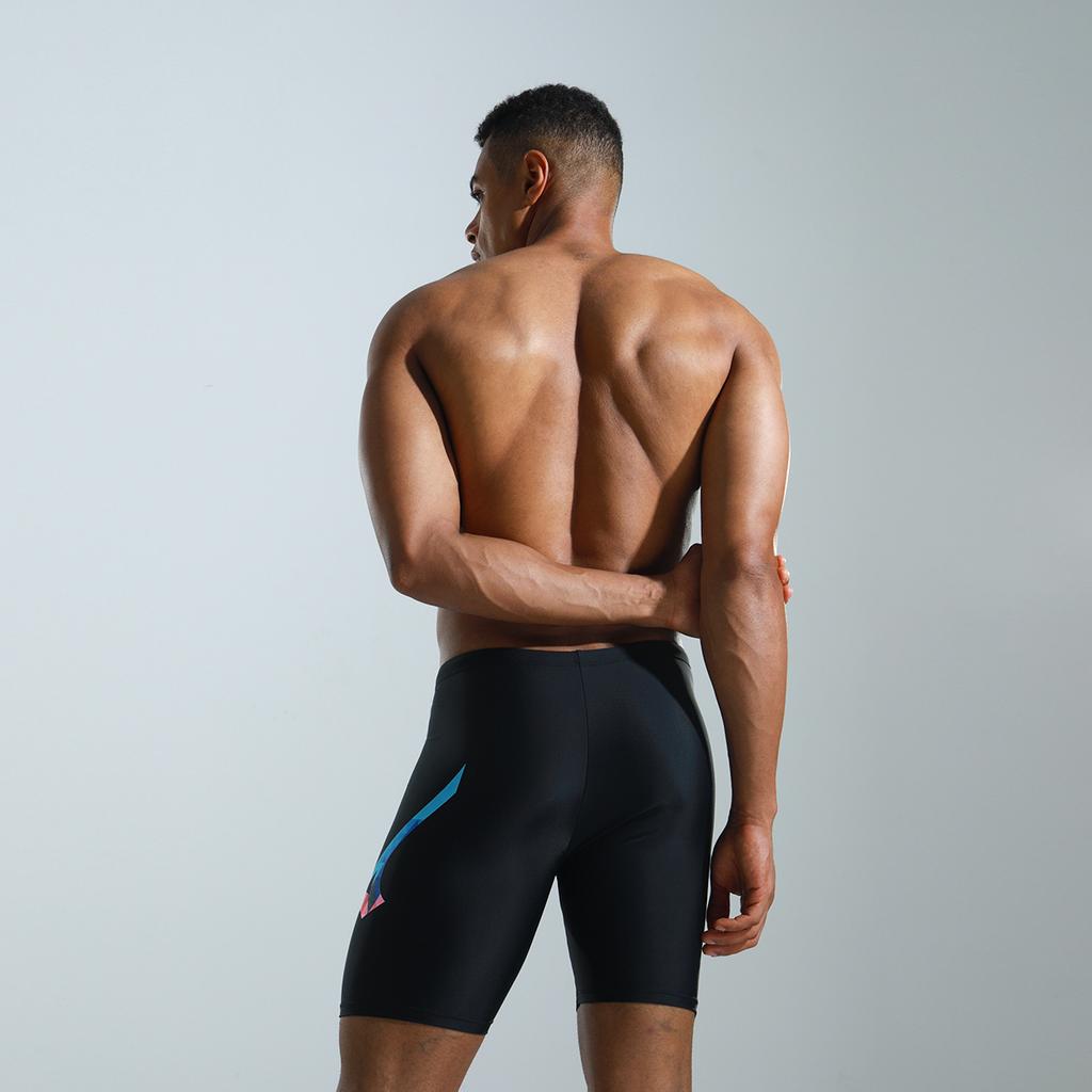 Mizuno Профессиональные мужские шорты для плавания с квадратным кроем, быстросохнущие эластичные купальники, мужские купальники, черные N2CB1106