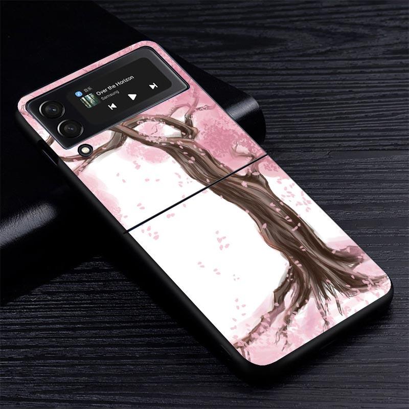 Чехол для телефона Samsung Z Flip 7 с изображением вишневого дерева для Samsung Z Flip 6 5 4 3 5G Galaxy ZFlip7 ZFlip4 ZFlip5 ZFlip6 ZFlip3 Чехол для телефона 4 Z